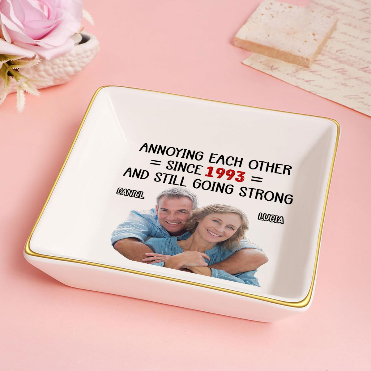 Annoying Each Other Married Couples Funny - Personalized Jewelry Dish