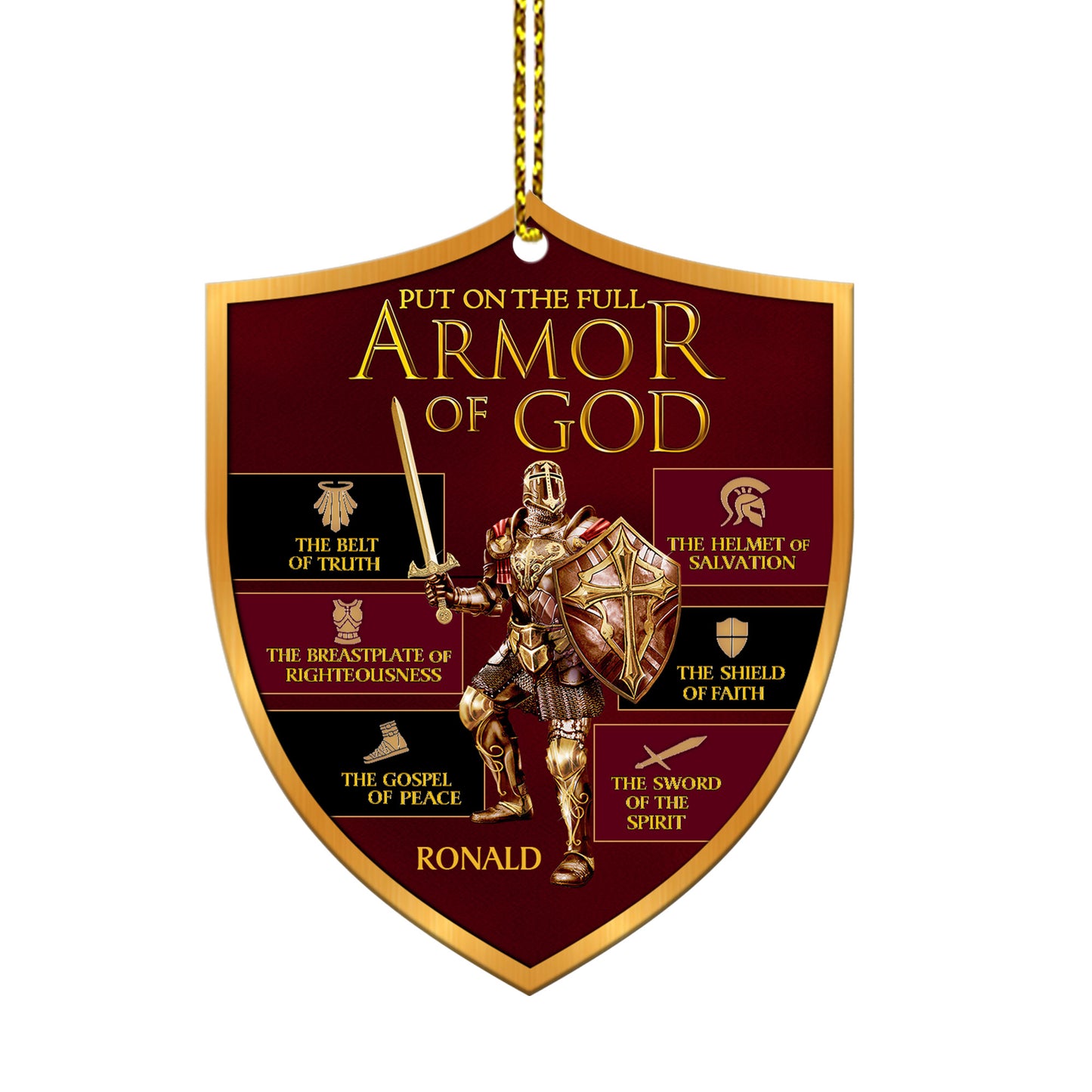 The Gospel Of Peace - Personalized 1-Side Acrylic Ornament FCACOLEH1576TA