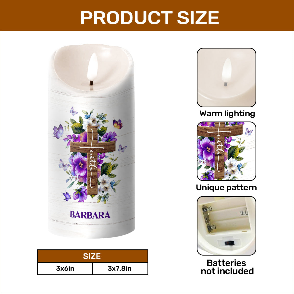 I Can Only Imagine - Personalized Flameless LED Candle