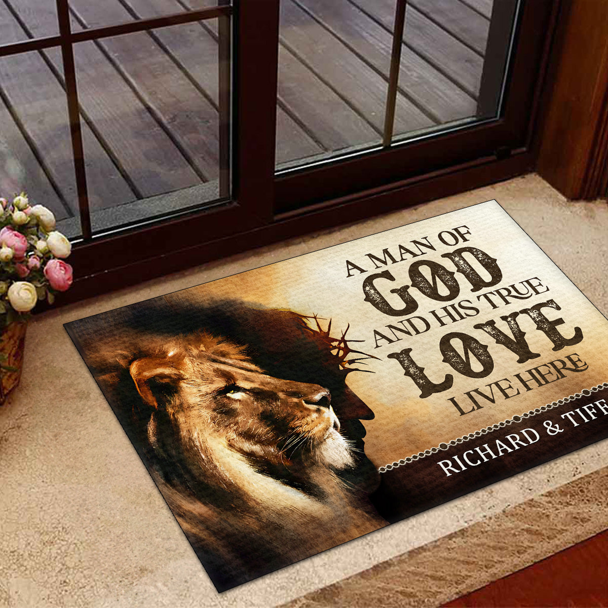 Man Of God - Personalized Doormat