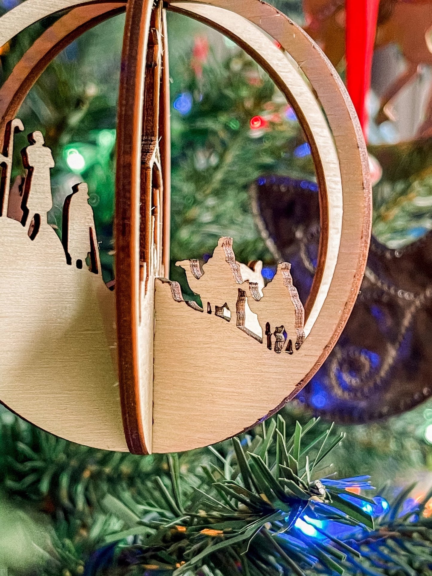 Assemble Nativity Scene Wood Ornament