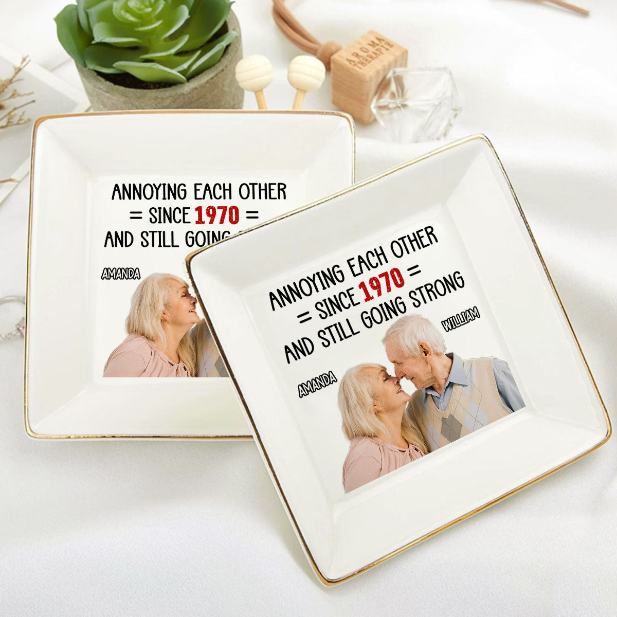 Annoying Each Other Married Couples Funny - Personalized Jewelry Dish
