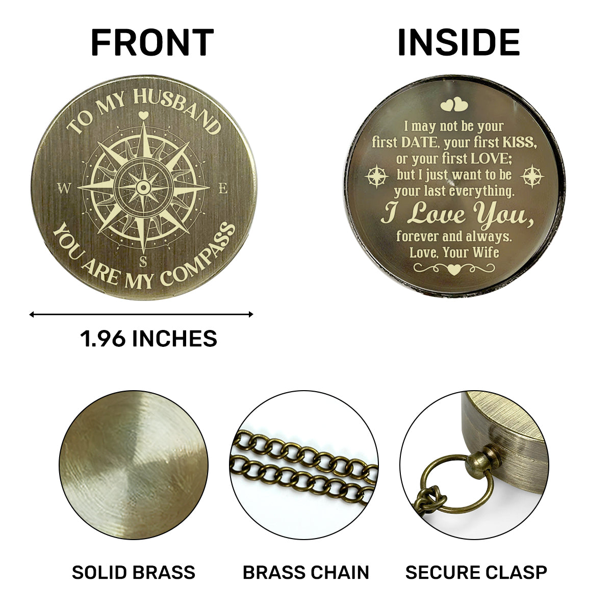 My Last Everything - Personalized Compass