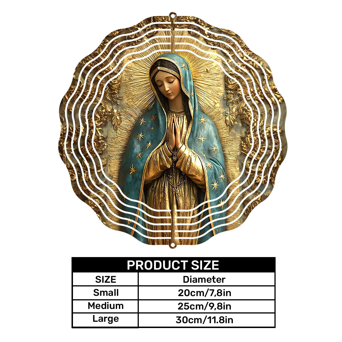 Vintage Style Virgin Mary - Wind Spinners