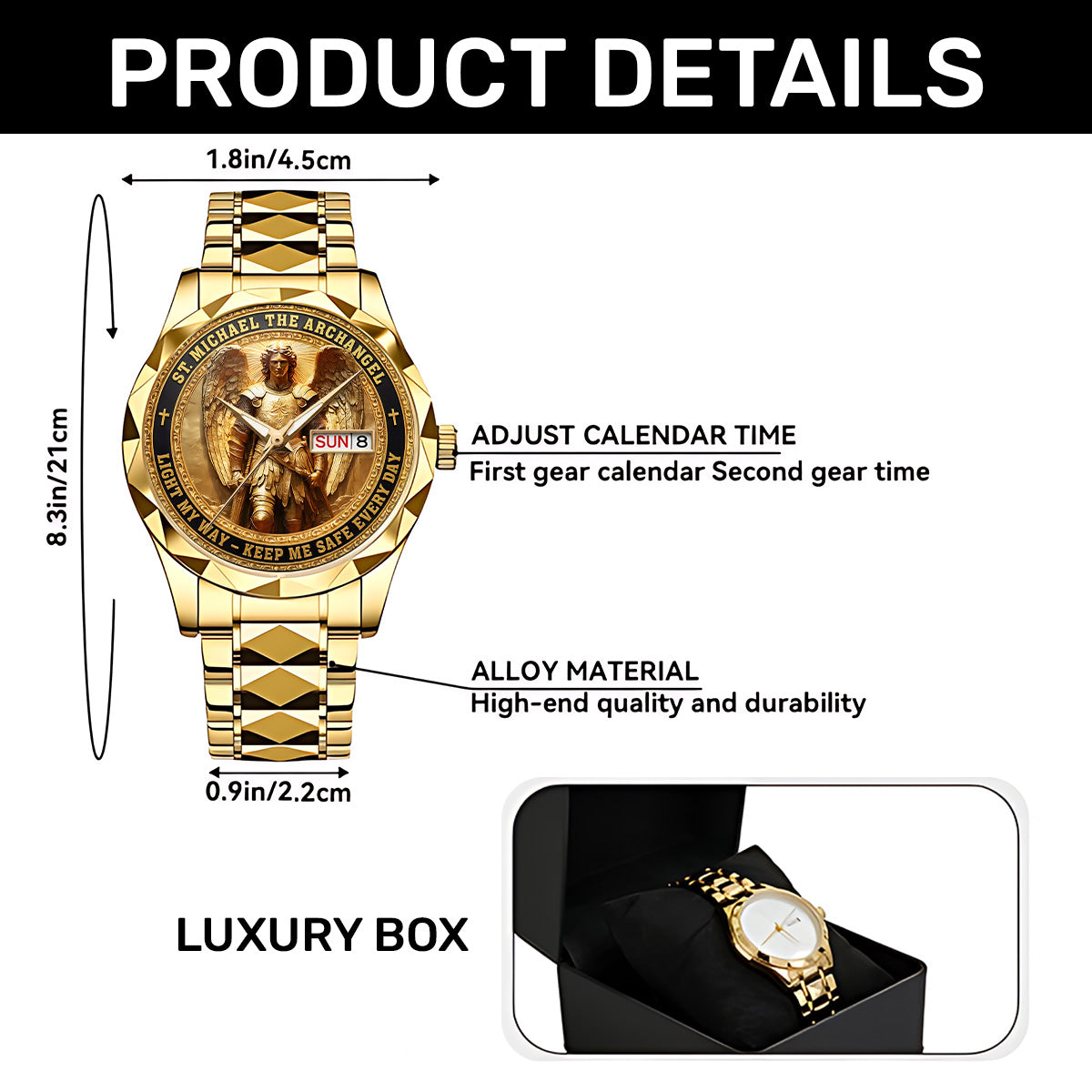 Archangel Michael Heaven’s Guardian - Men's Wrist Watch