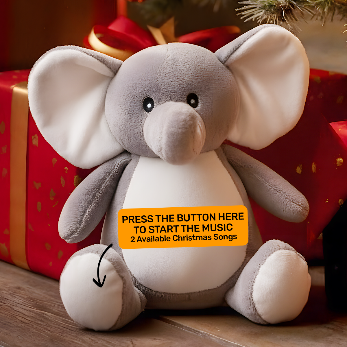 Welcome To The World - Personalized Stuffed Elephant