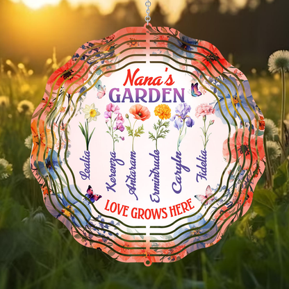 Nana's Garden - Personalized Wind Spinners FCWISPLEM1778M