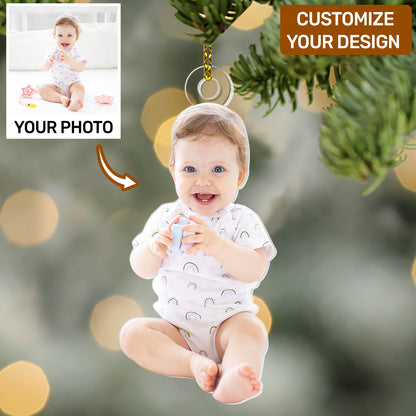 Custom Your Any Photo - Personalized 1-Side Acrylic Ornament FCACOLETN2556T