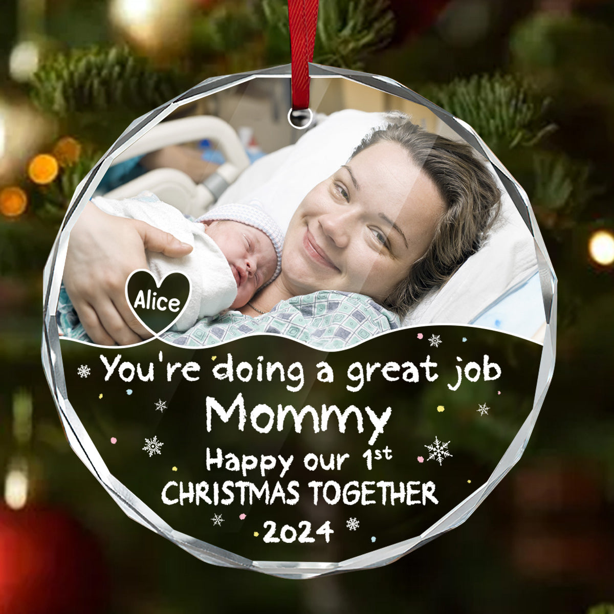 You're Doing a Great Job - Personalized Custom Glass Ornament FCURGOPLETN2861M