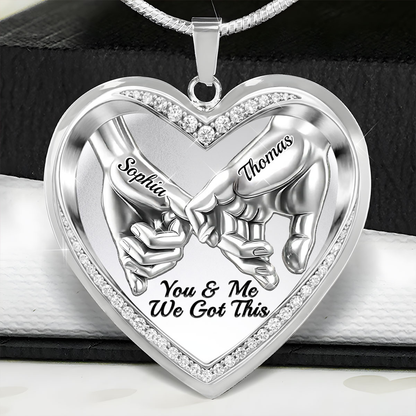 Linked By Love - Personalized Heart Necklace