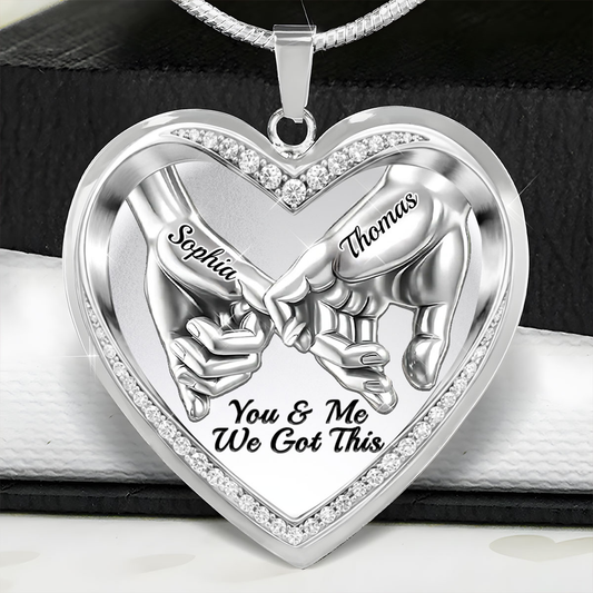 Linked By Love - Personalized Heart Necklace
