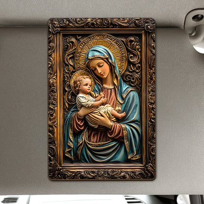 Mary & Jesus - Car Visor Clip