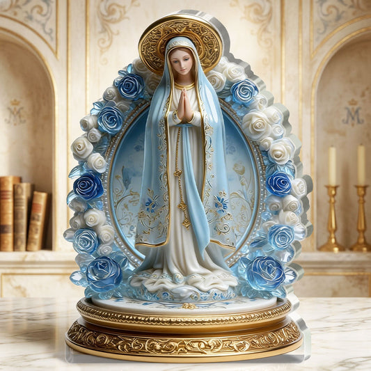 Assumption Of Mary -  Custom Shaped Acrylic Plaque