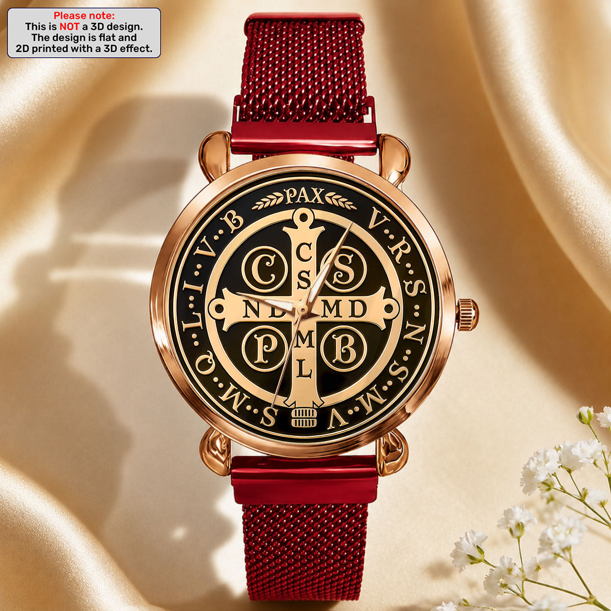 Saint Benedict Divine Protection -  Women's Wrist Watch