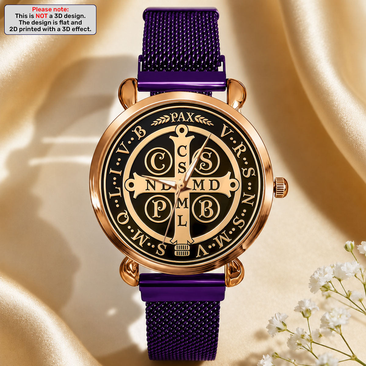 Saint Benedict Divine Protection -  Women's Wrist Watch