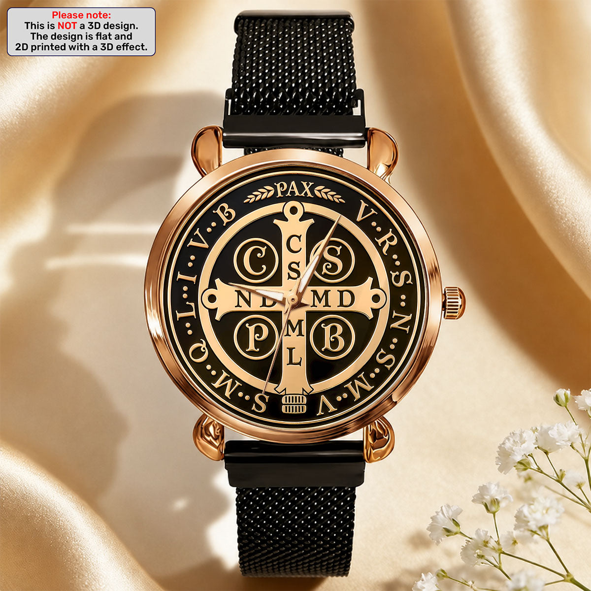 Saint Benedict Divine Protection -  Women's Wrist Watch