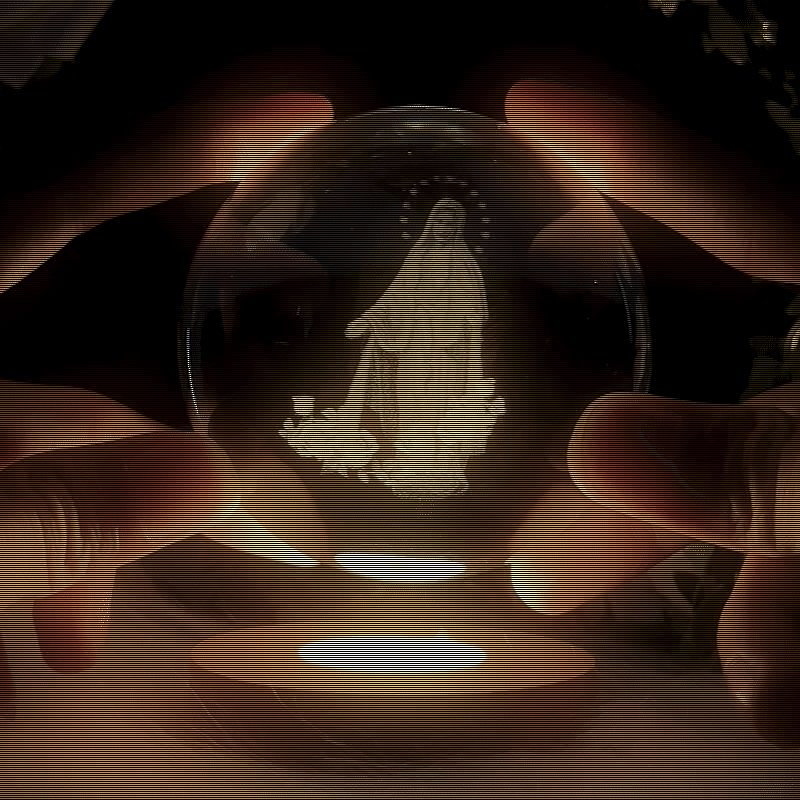 3D The Virgin Mary Wooden Light Base Crystal Globe