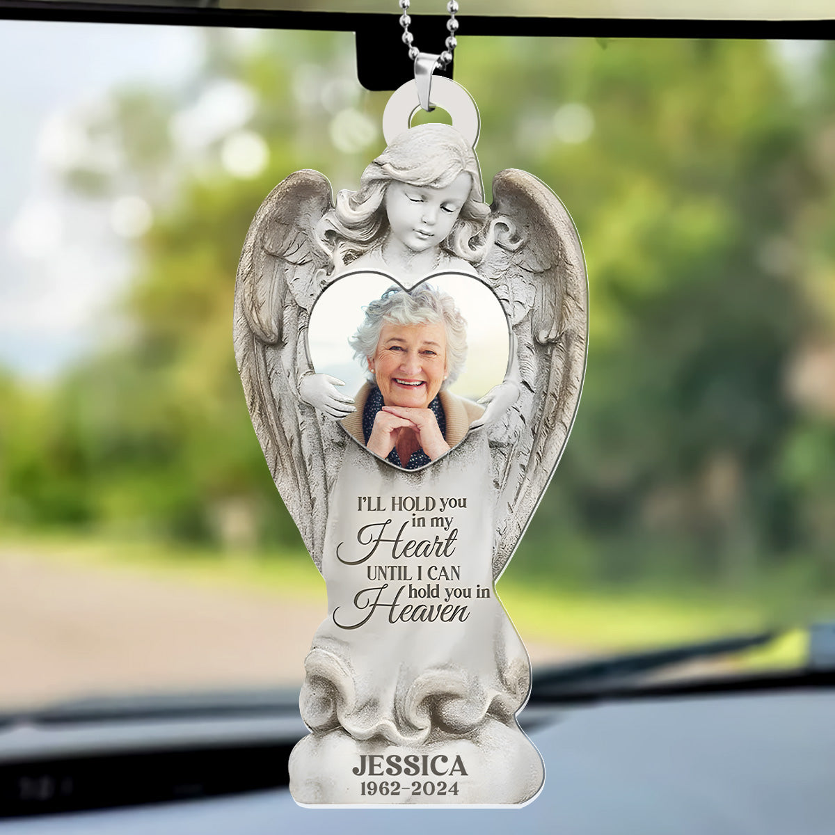 Your Guardian Angel Is Watching Over You - Personalized 1-Side Car Acrylic Hanging Ornament