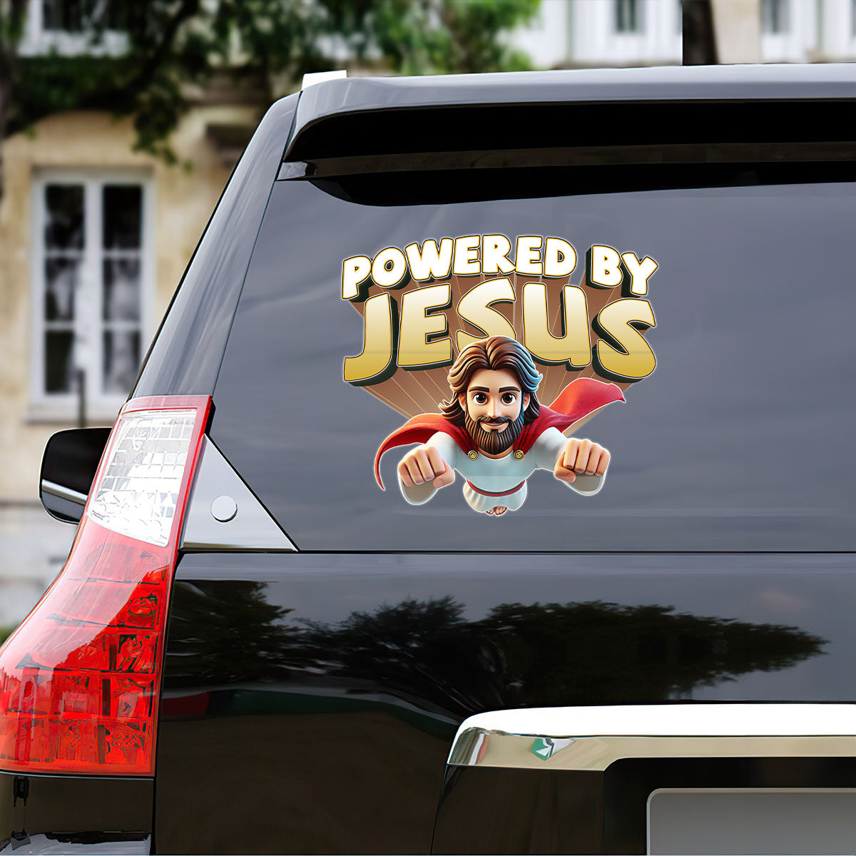 Powered By Jesus - Sticker