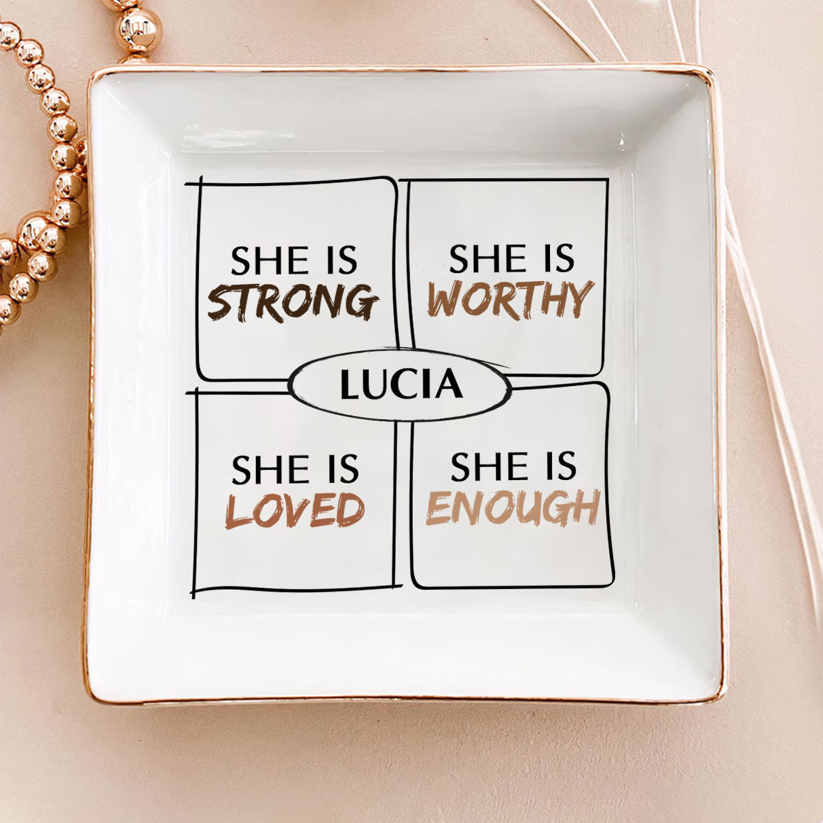 She Is - Personalized Jewelry Dish FCJDNUHA1900D