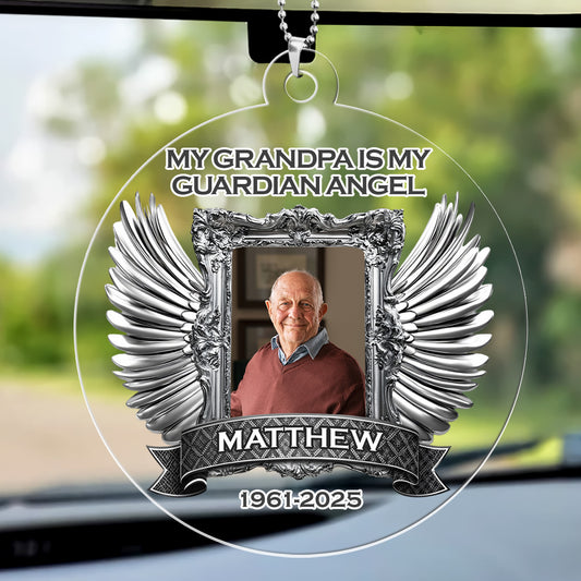 My Guardian Angel - Personalized 1-Side Car Acrylic Hanging Ornament