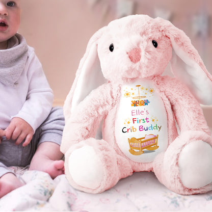 My Favorite Crib Buddy - Personalized Stuffed Bunny