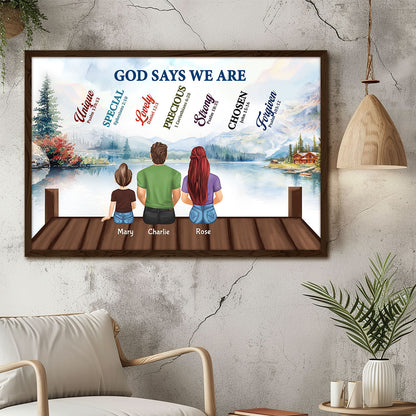 God Says We Are - Personalized Poster FCPTM1062