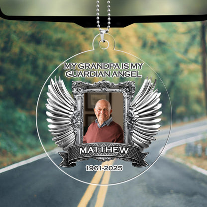 My Guardian Angel - Personalized 1-Side Car Acrylic Hanging Ornament