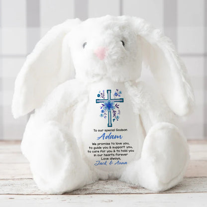 To Our Special Granddaughter Christening Day - Personalized Stuffed Bunny