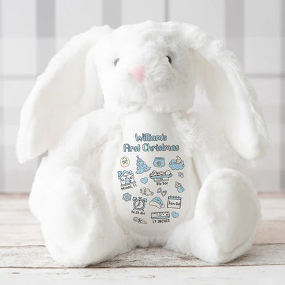 First Christmas Together - Personalized Stuffed Bunny