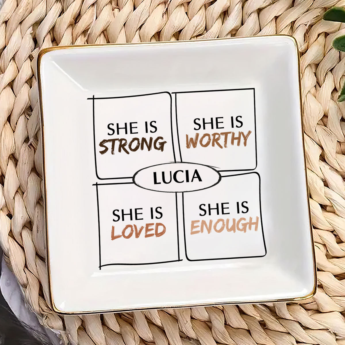 She Is - Personalized Jewelry Dish FCJDNUHA1900D