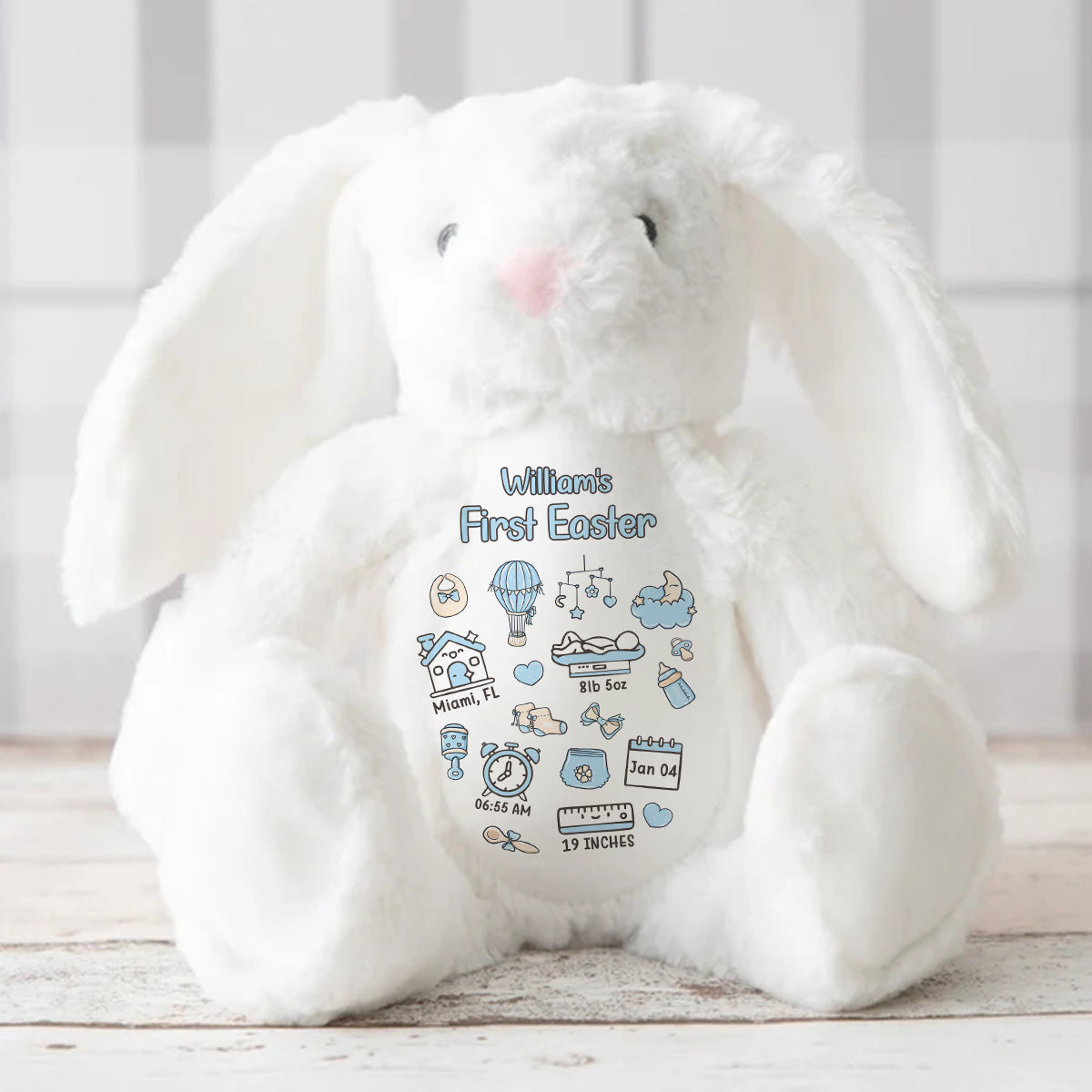 Baby First Easter - Personalized Stuffed Bunny