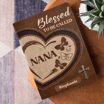 Blessed To Be Called - Personalized Leather Cover Notebook