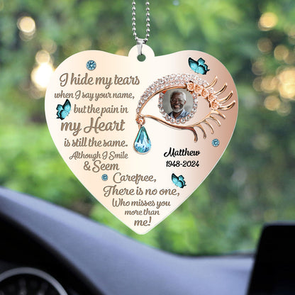 I Hide My Tears - Personalized 1-Side Car Acrylic Hanging Ornament