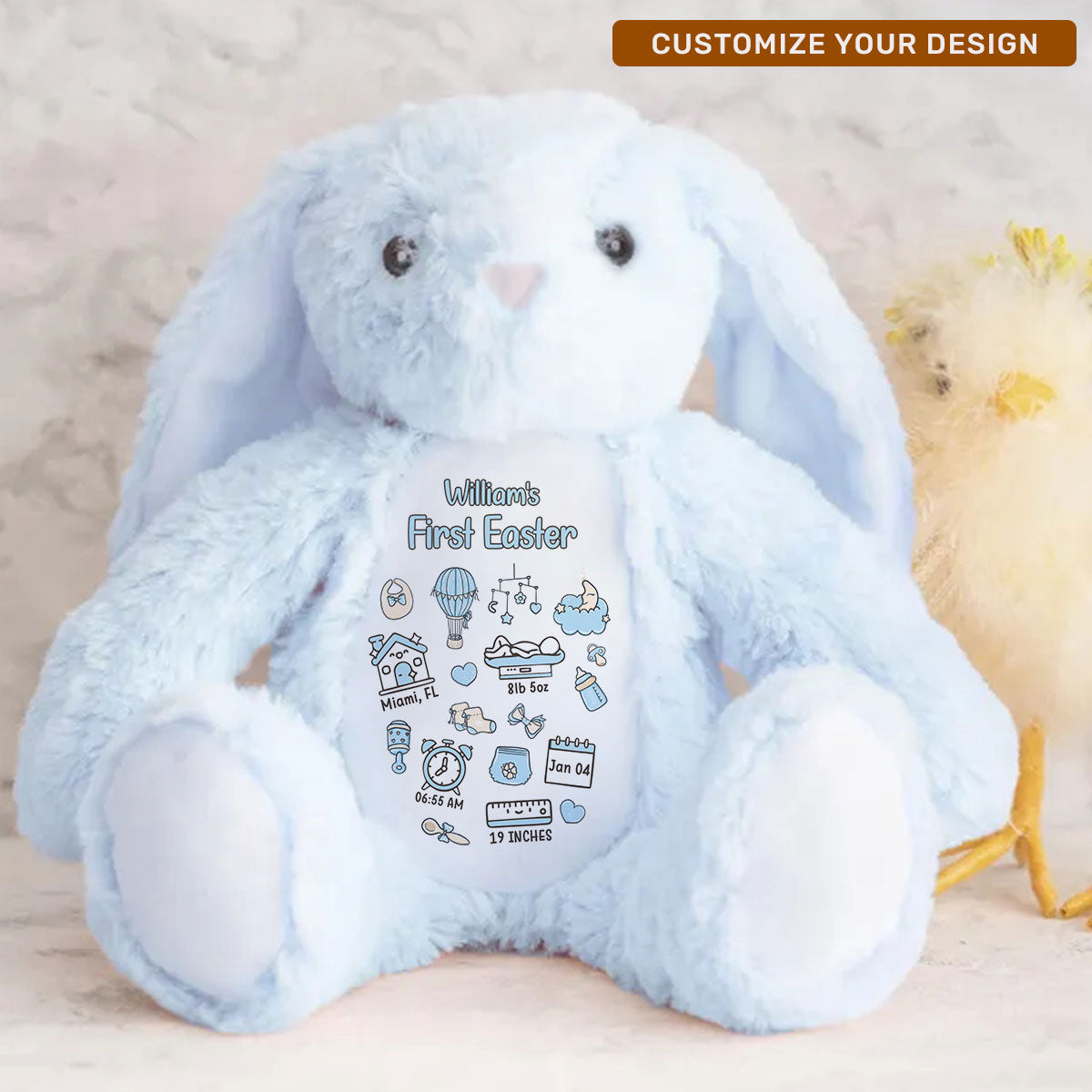 Baby First Easter - Personalized Stuffed Bunny