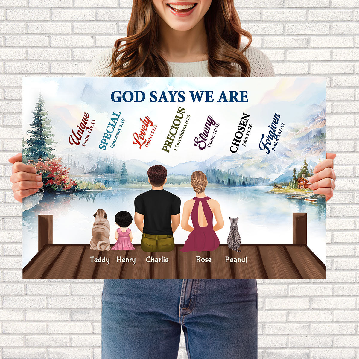 God Says We Are - Personalized Poster FCPTM1062