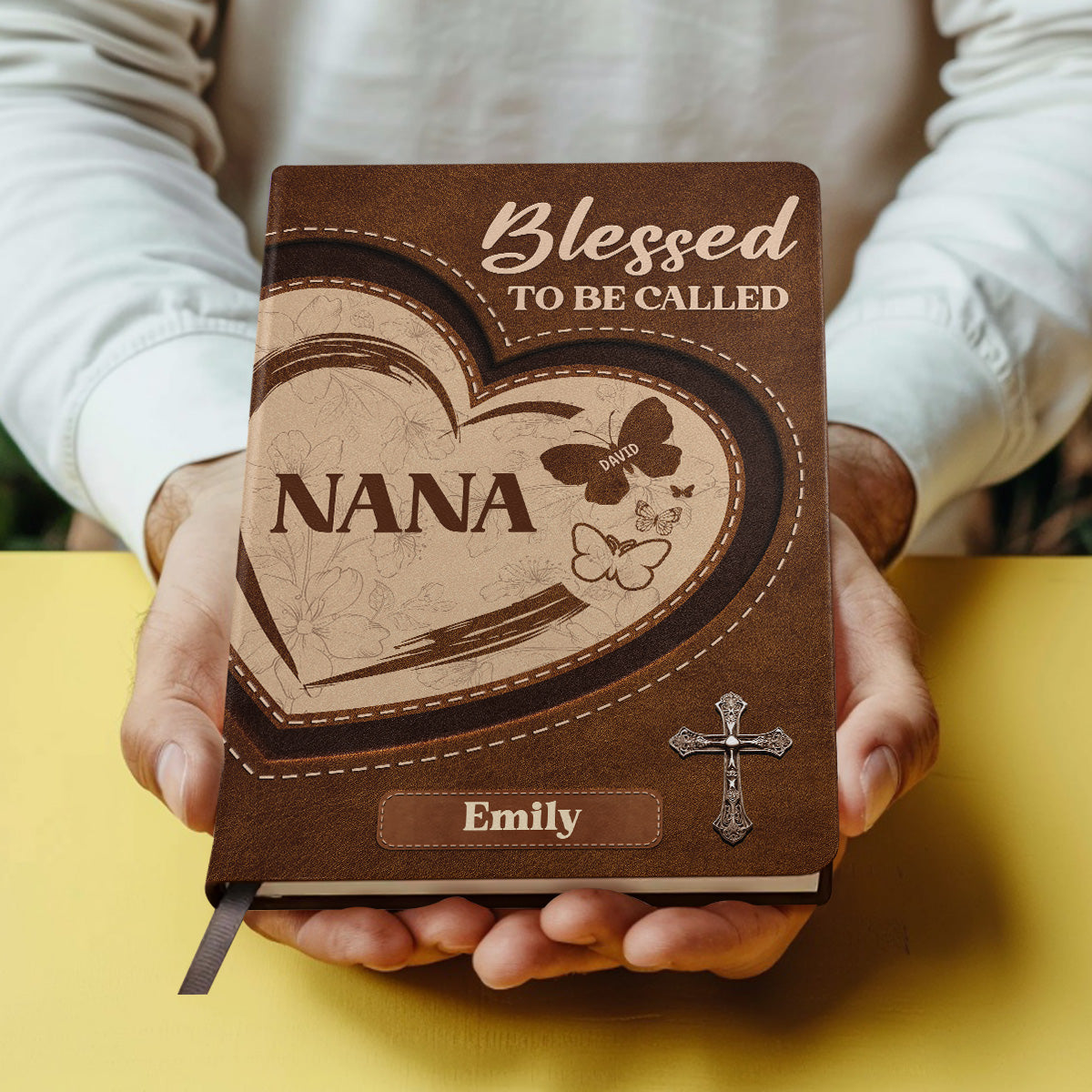 Blessed To Be Called - Personalized Leather Cover Notebook