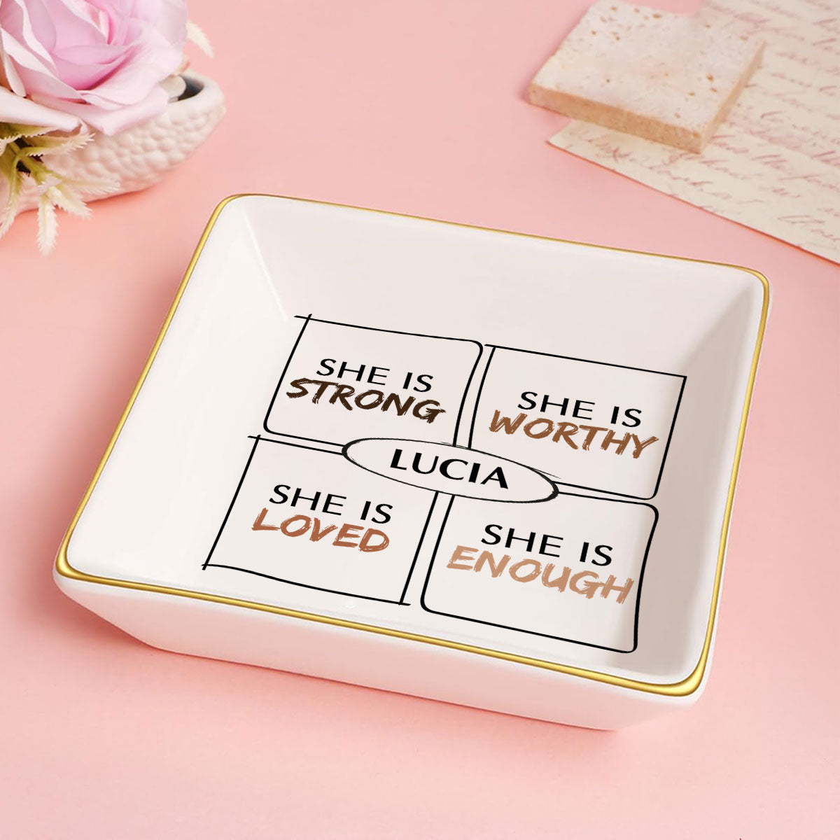 She Is - Personalized Jewelry Dish FCJDNUHA1900D