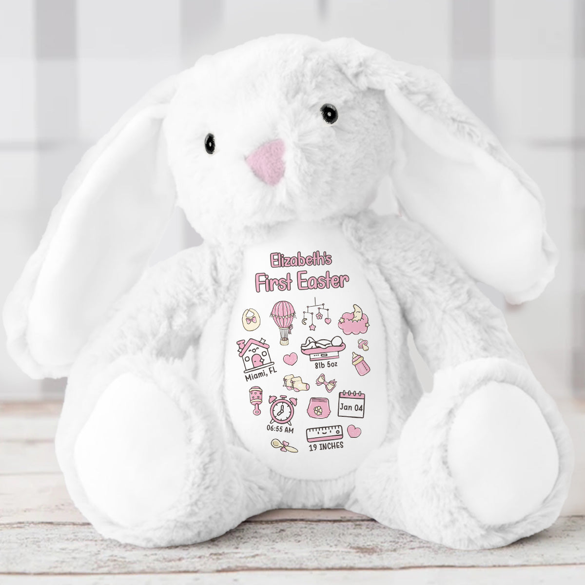 Baby First Easter - Personalized Stuffed Bunny