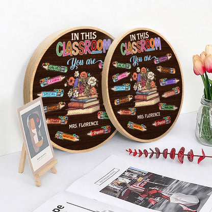 In This Classroom - Personalized Wooden Sign