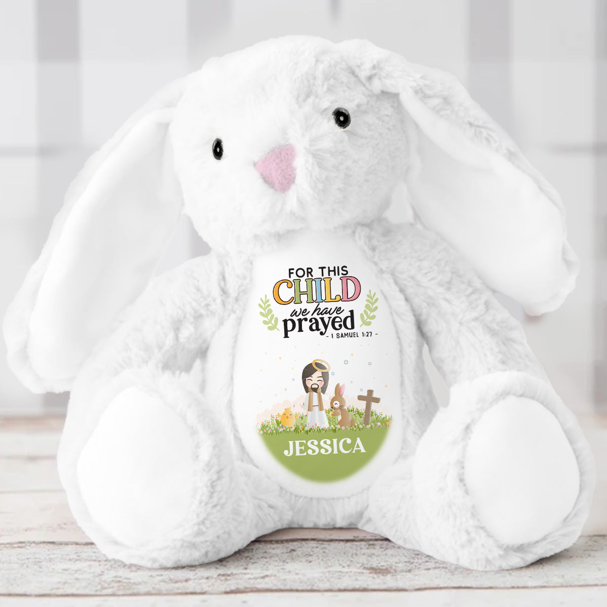 Our Blessed Kids - Personalized Stuffed Bunny