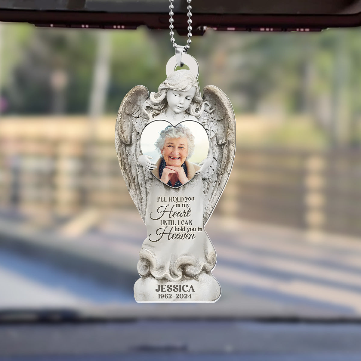 Your Guardian Angel Is Watching Over You - Personalized 1-Side Car Acrylic Hanging Ornament