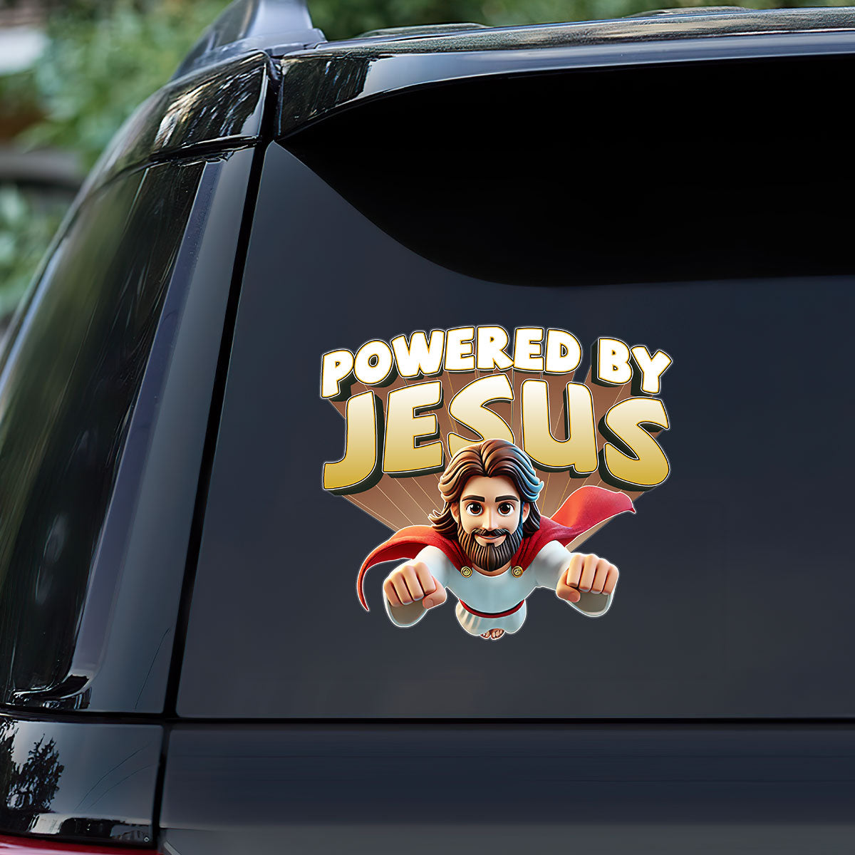 Powered By Jesus - Sticker