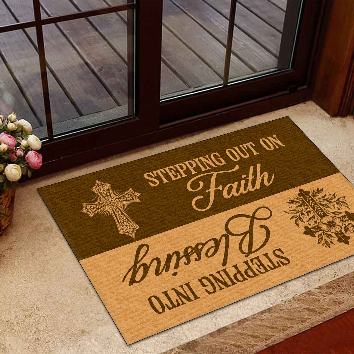 Stepping Out On Faith - Doormat FCDMLEH1811TA