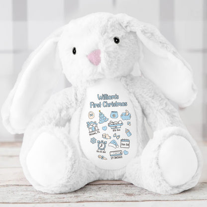 First Christmas Together - Personalized Stuffed Bunny