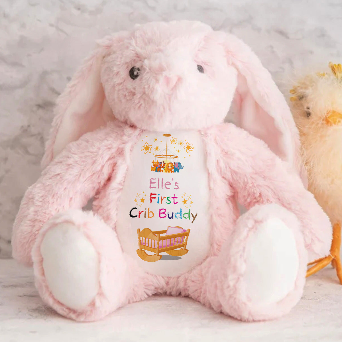 My Favorite Crib Buddy - Personalized Stuffed Bunny