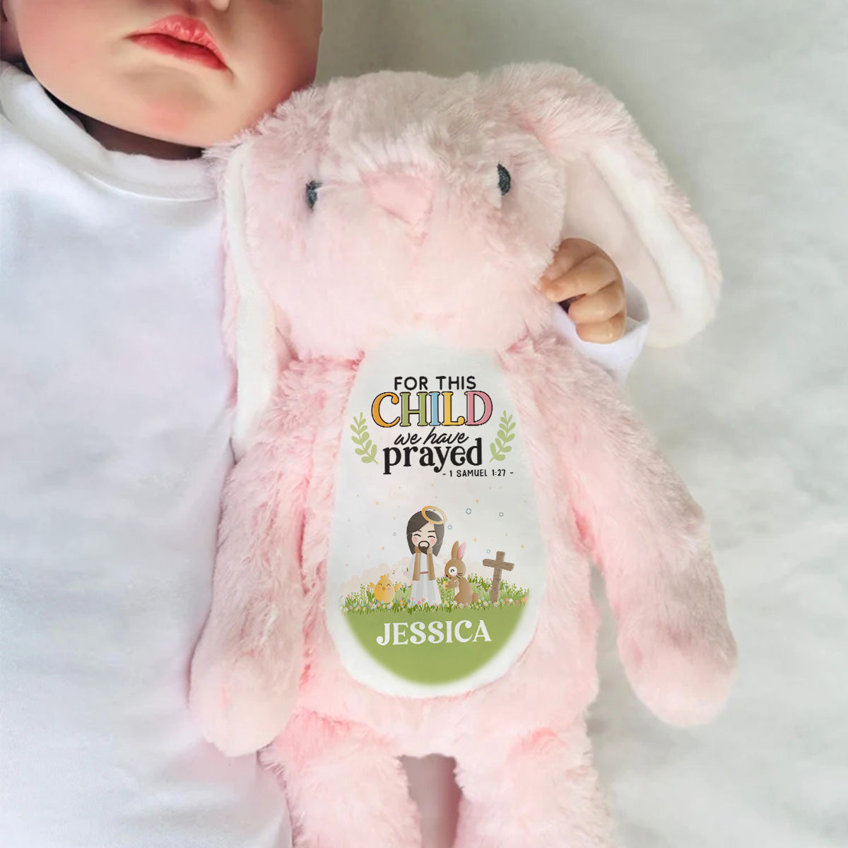 Our Blessed Kids - Personalized Stuffed Bunny