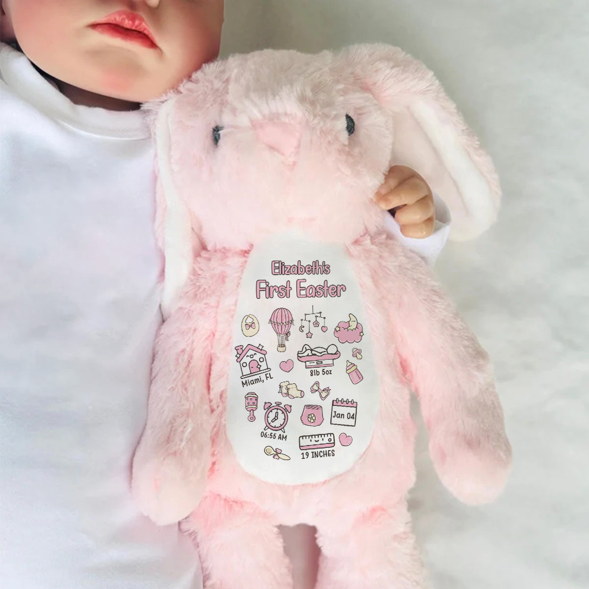 Baby First Easter - Personalized Stuffed Bunny