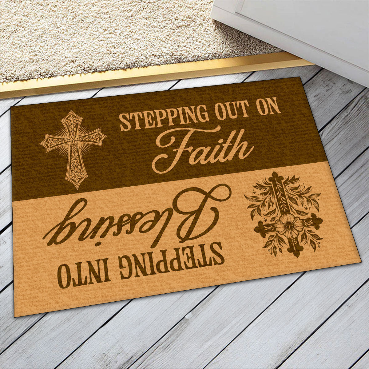 Stepping Out On Faith - Doormat FCDMLEH1811TA