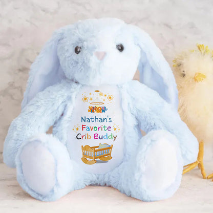 My Favorite Crib Buddy - Personalized Stuffed Bunny